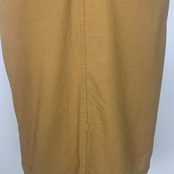 Alexander Jordan Brown Sleeveless Linen Blend Button Blouse Size Medium - Picture 6 of 11